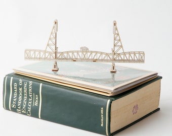 3D Model Kit of the Hawthorne Bridge Portland Oregon, Laser Cut Model Kit, Architects Design