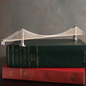 Miniature Golden Gate Bridge Model Kit with Laser Cut Parts, San Francisco California image 1