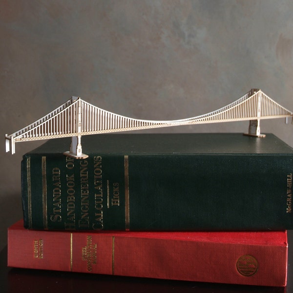 Kit de modelo de puente Golden Gate en miniatura con piezas cortadas con láser, San Francisco California