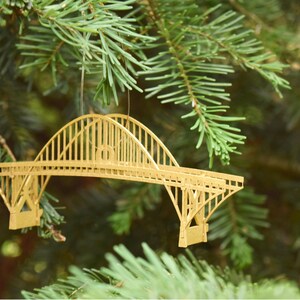 Set regalo Portland Oregon Bridge Ornamenti, pronto da appendere, decorazioni per la casa, nessun assemblaggio richiesto immagine 8