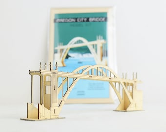 Oregon City Arch Bridge - 3D Model Kit