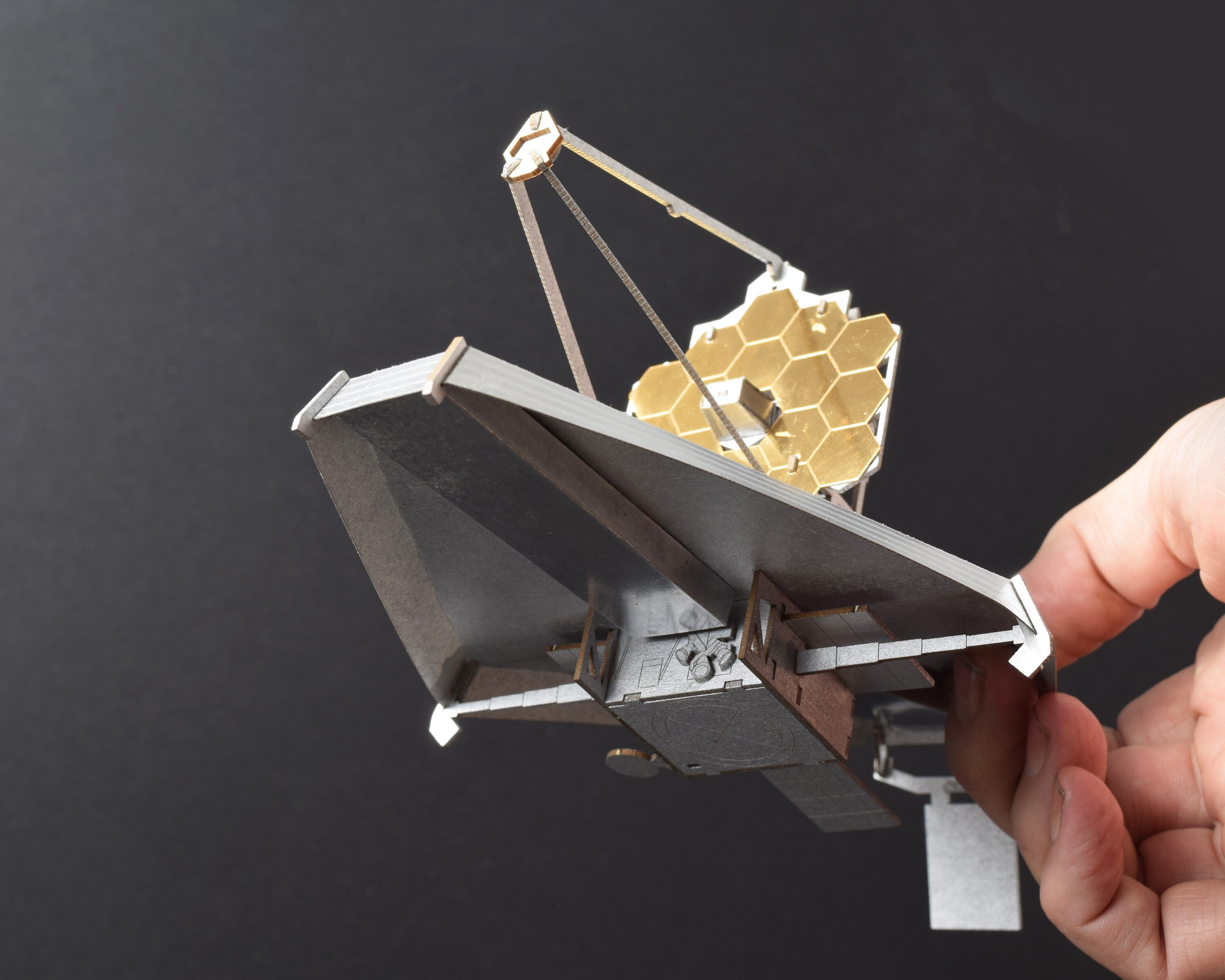 James b Space Telescope Model Kit Laser Cut Illustrated Etsy