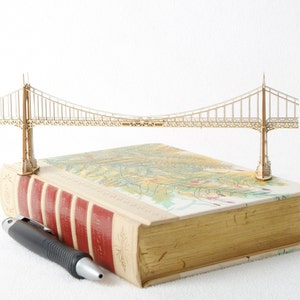 Model Kit of St Johns Bridge in Portland Oregon, Architectural Model, Miniature Bridge image 1