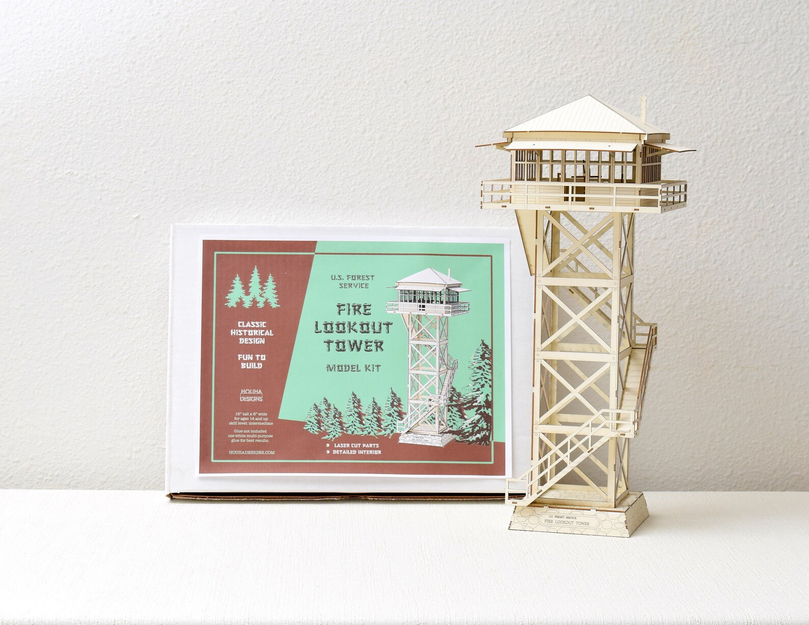 Fire Lookout Tower Model Kit 15 Tall Fun to Build Etsy Hong Kong