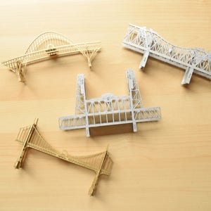 Set regalo Portland Oregon Bridge Ornamenti, pronto da appendere, decorazioni per la casa, nessun assemblaggio richiesto immagine 3