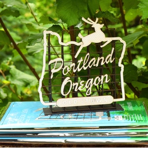 Portland Oregon Sign Model Kit, White Stag Sign, Made in Oregon, Retro Style, Architects Design image 7