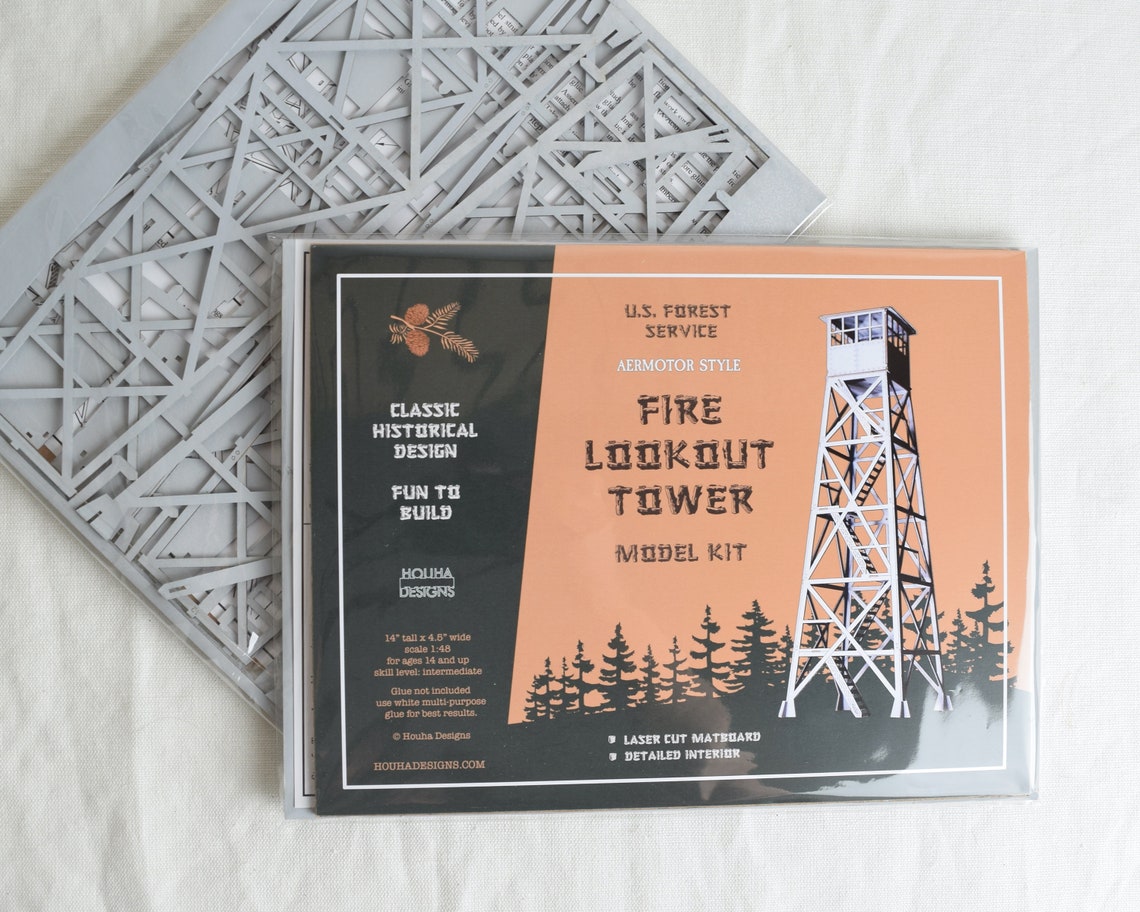 NEW ITEM Aermotor Style Fire Lookout Tower Model Kit Etsy