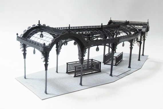 Architectural Model Kit of Seattle Washington Pergola, Laser Cut Model Kit, DIY Product, Pioneer Square Pergola, Unique Gift