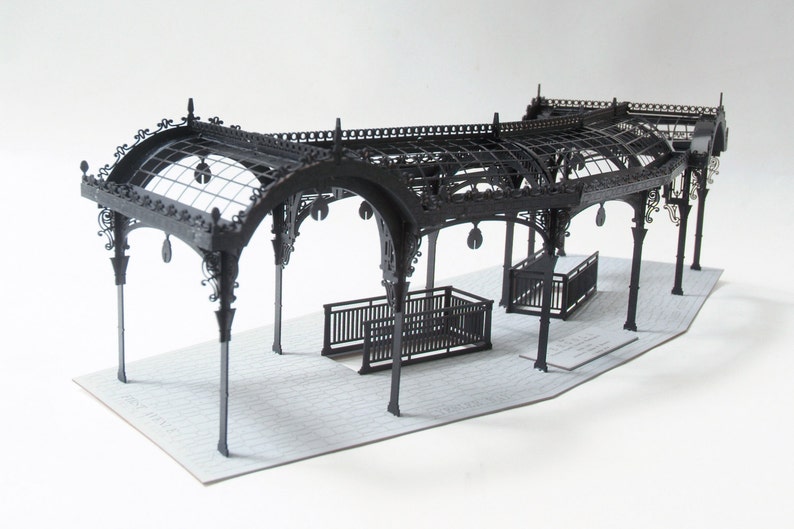 Architectural Model Kit of Seattle Washington Pergola, Laser Cut Model Kit, DIY Product, Pioneer Square Pergola, Unique Gift image 1