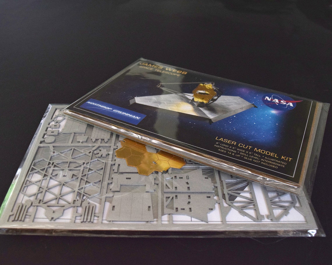 James Webb Space Telescope Model Kit Laser Cut Illustrated Etsy