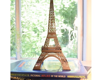 Kit modello Torre Eiffel, punto di riferimento di Parigi, Francia, alto 16 pollici, divertente da costruire