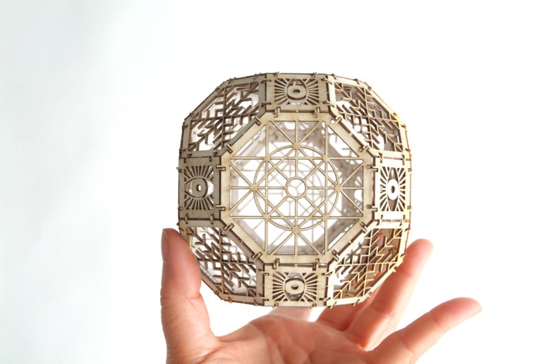 Great Rhombicuboctahedron Model Kit, 3D Laser Cut Sacred Geometry Model, Architectural Design, Gifts 
