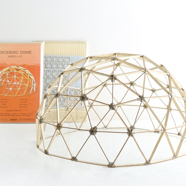 Geodesic Dome Model Kit, 13" Diameter, 3-Frequency Icosahedron