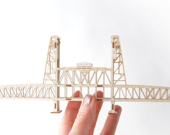 Portland Oregon's Steel Bridge - 3D Model Kit