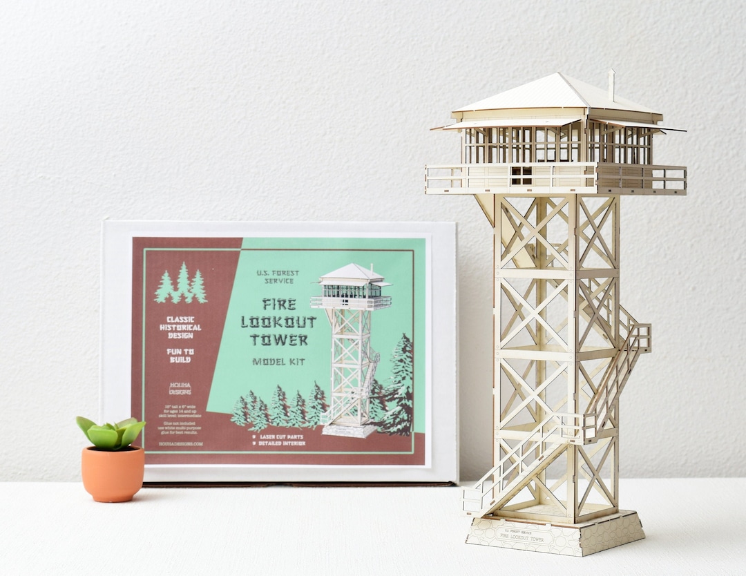 Fire Lookout Tower Model Kit, 15 Tall, Fun to Build Etsy