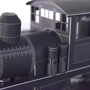 Train Model Kit, Shay Steam Locomotive, 12 Long x 5.5 Tall, DIY Assembly Required image 6