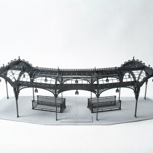 Architectural Model Kit of Seattle Washington Pergola, Laser Cut Model Kit, DIY Product, Pioneer Square Pergola, Unique Gift image 2