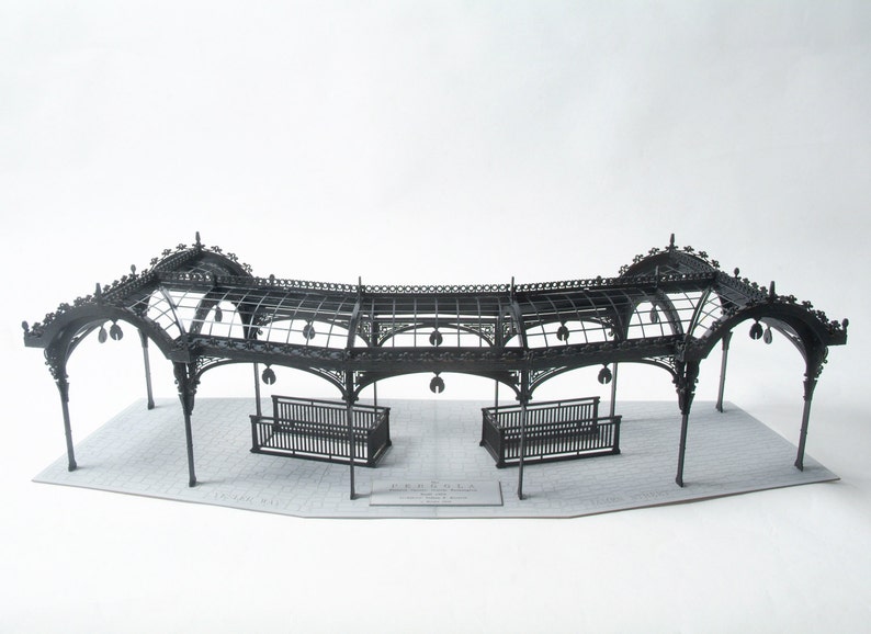 Architectural Model Kit of Seattle Washington Pergola, Laser Cut Model Kit, DIY Product, Pioneer Square Pergola, Unique Gift image 2
