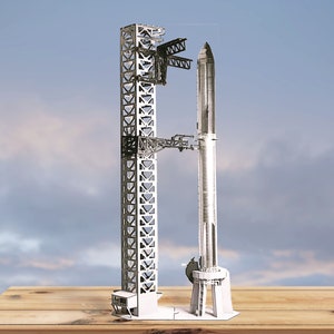 Kit de Modelo de Nave Espacial para Cortadora Láser Space X - Descarga Digital, fabricado en cartón.