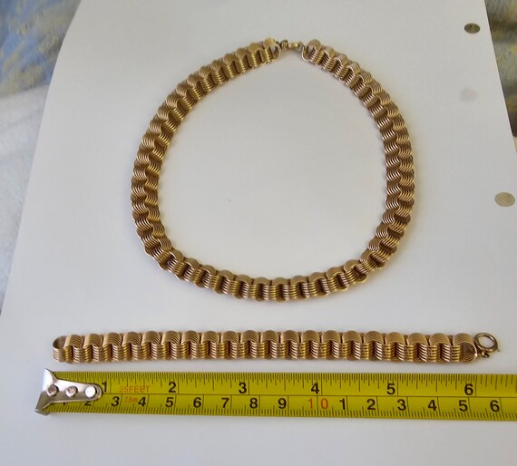 Vintage 12k Yellow Gold Filled Slinky Tube Chain … - image 5