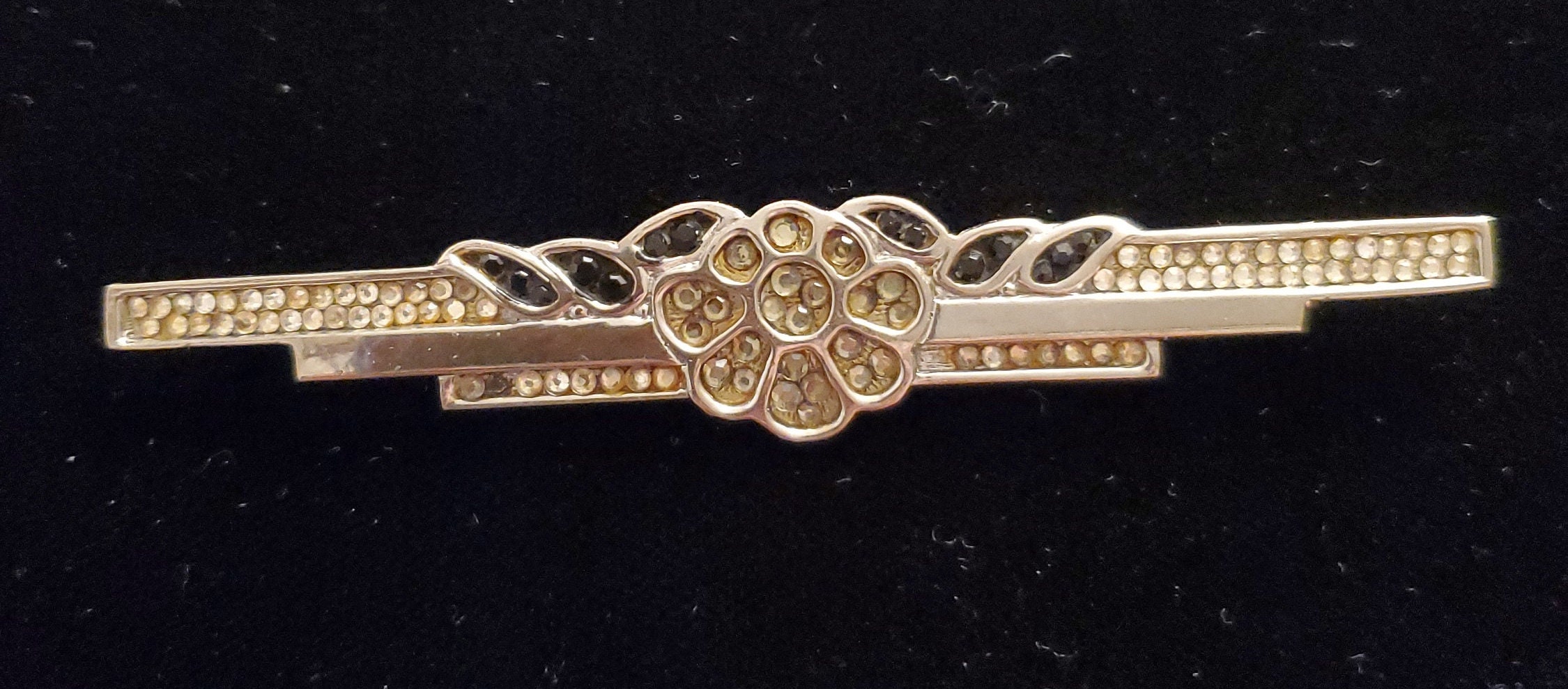 Vintage Leiber Large Pin/ Brooch Swarovski Crystals - Ruby Lane