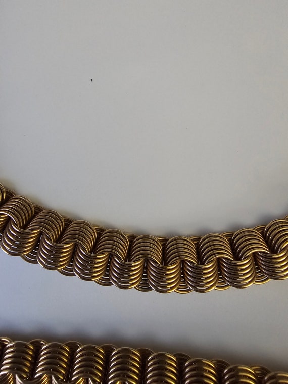 Vintage 12k Yellow Gold Filled Slinky Tube Chain … - image 3