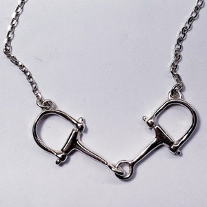 Snaffle Bit Necklace in Sterling Silver (SS20060/62)