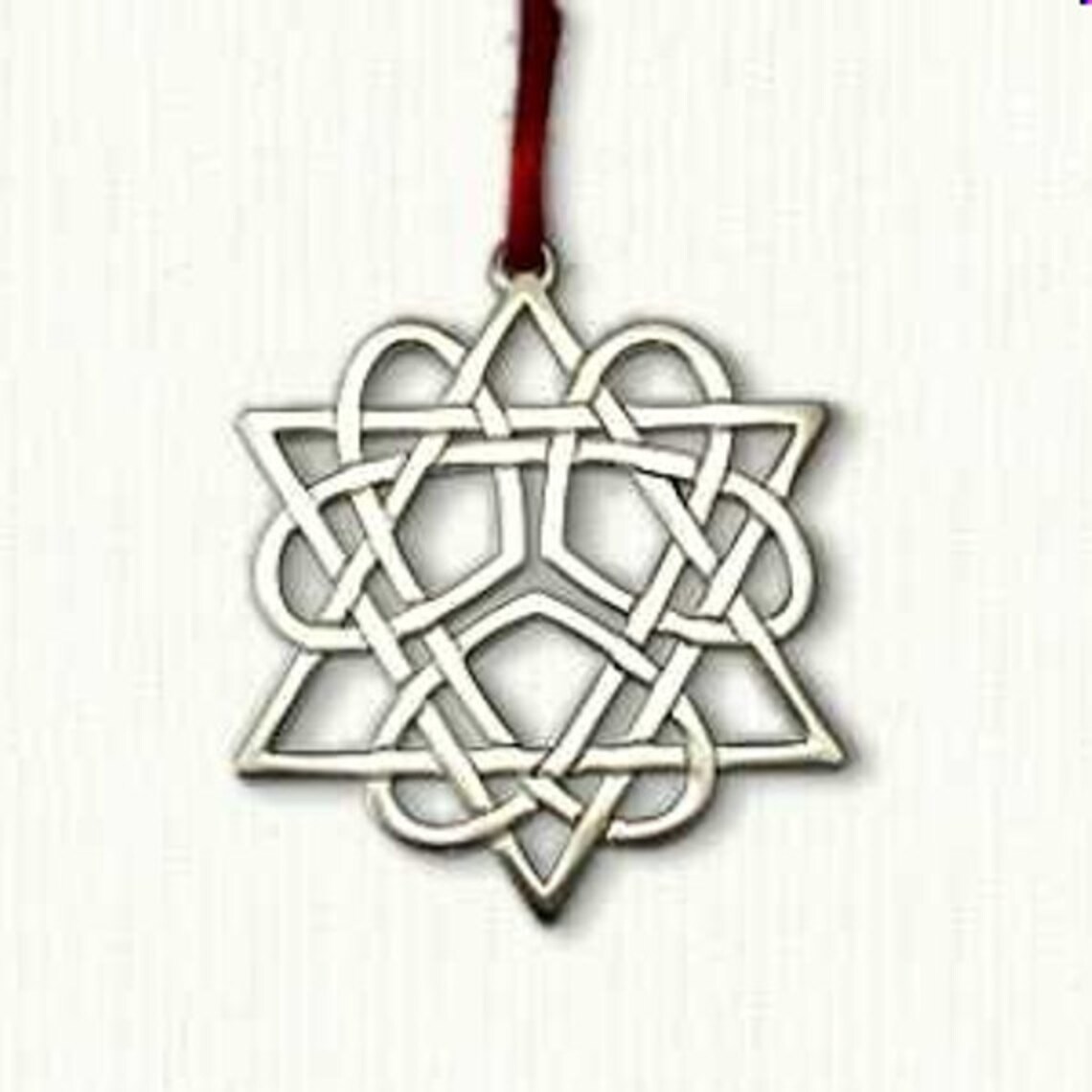 Celtic Star of David Ornament Size 2 3/4 x 2 3/4 Etsy