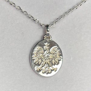 Polish Eagle Pendant (Intaglio Style, Oval) - 5 Sizes Available
