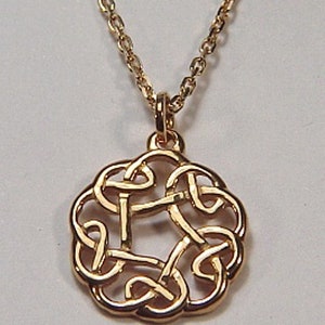 Celtic Galway Wave Knot Pendant. Fully Pierced, 3/4&quot;  ( #SL04394D)