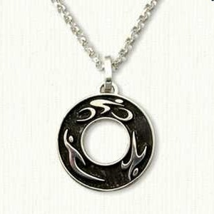 Triathlon Charm Only or Pendant with Chain (regular etch SL06024 E).  Great Gift for an Athlete