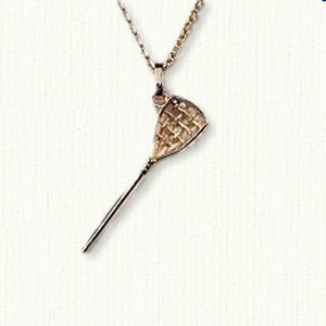 3D Lacrosse Stick Pendant (#SS04076A)