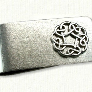 Celtic Knotwork Money Clips - 5 designs options in sterling silver