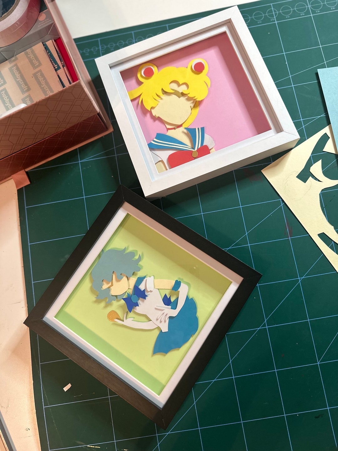 Custom Hand Cut 3D Papercraft Shadowbox Print Art Etsy