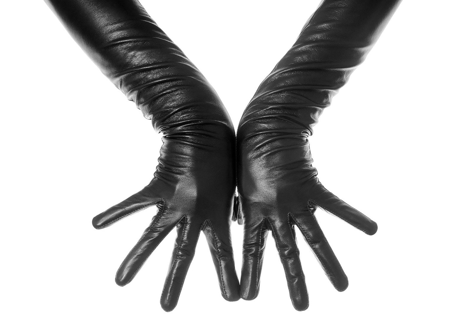 black opera gloves