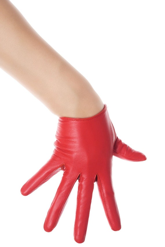Slim Fit Leather Gloves Etsy
