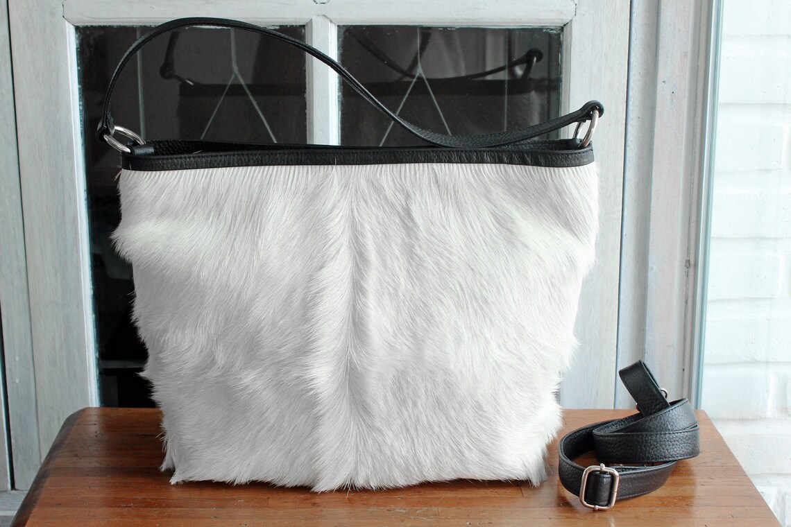 COWHIDE PURSE COWHIDE Handbag Hair on Hide Cow Leather Etsy