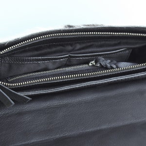 BROWN WHITE COWHIDE Bags Princess Kate Fur Bag Leather - Etsy