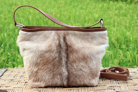 cowhide purse