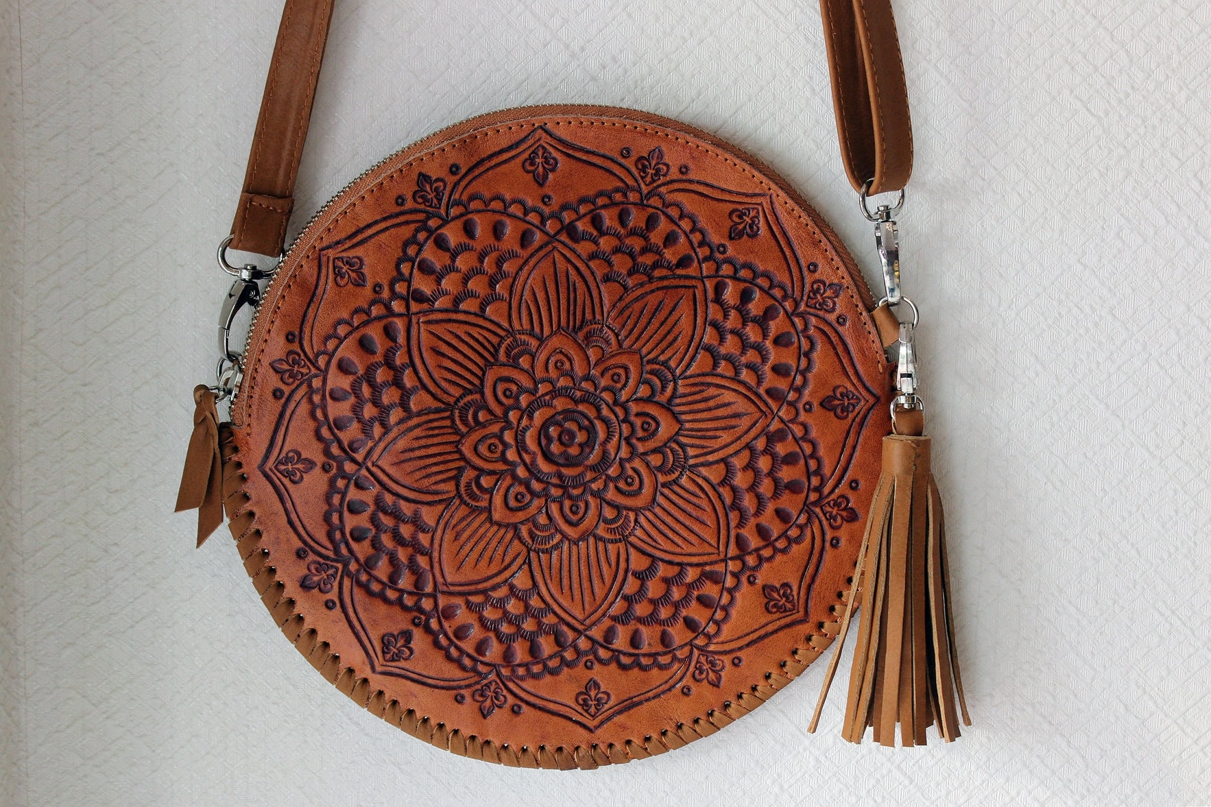 Mandala Crafts Genuine Leather Strap - Brown Cowhide Leather Strips for  Crafts - Strap Leather Wrap for Handbag Saddle Belt Jewelry Making Craft