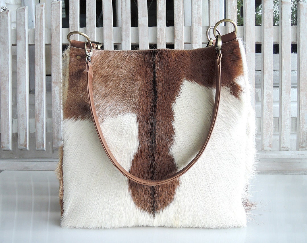 COWHIDE HAIR on HANDBAGS Unique Bags and Purses Shoulder Bag in Brown ...