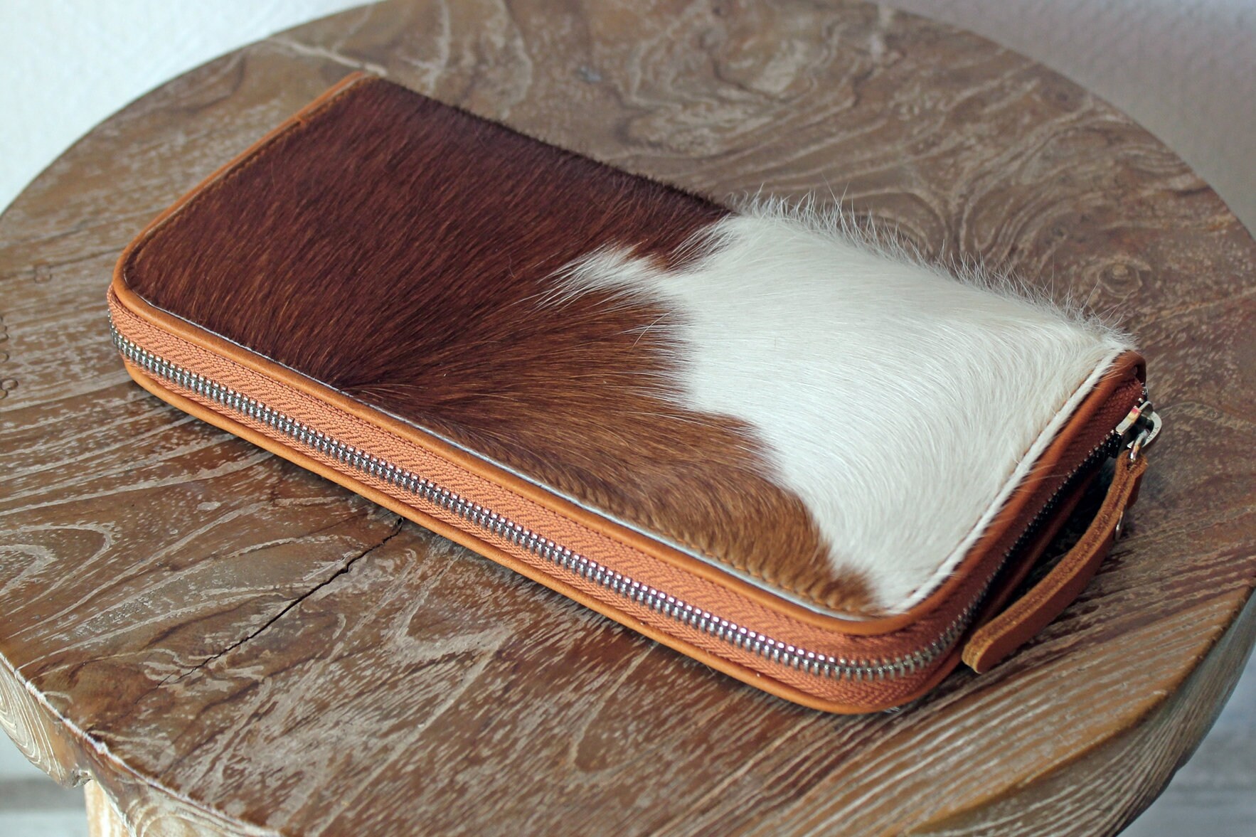 Cow hair wallet hotsell