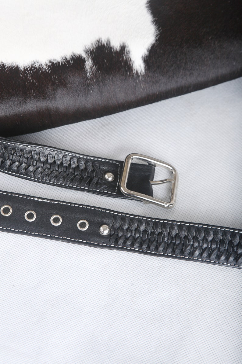BLACK COWHIDE BAG Leather Satchel Calf Hair Bag Messenger Bag Crossbody Tote w Flap Unisex Shoulder Bag in Black White Cowfur Country.
