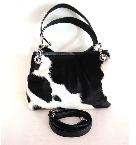 Designer Bag Cowhide Handbags Cowhide Shoulder Bag Cow Etsy