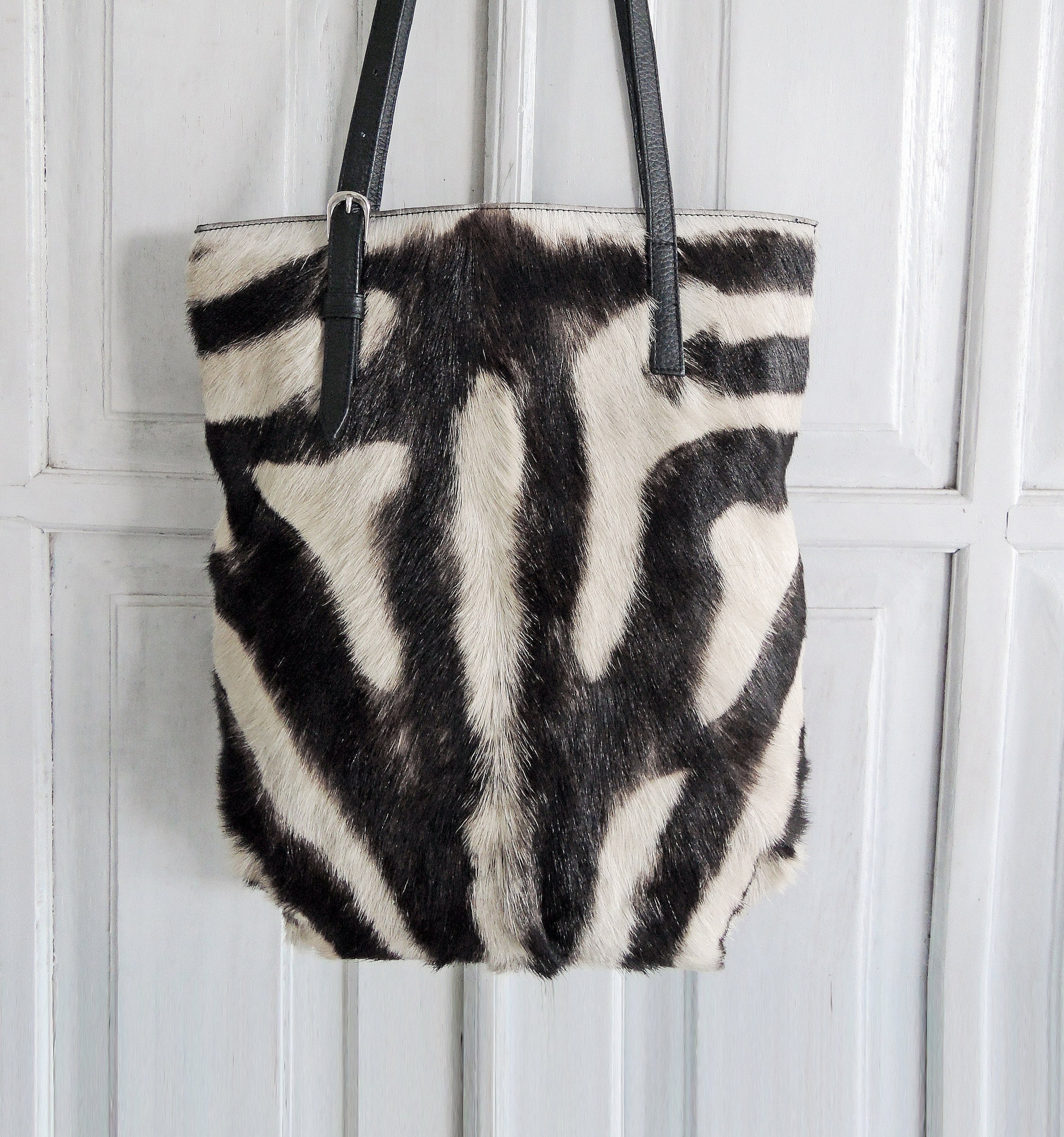 Zebra Fur Tote Bag Etsy Ireland