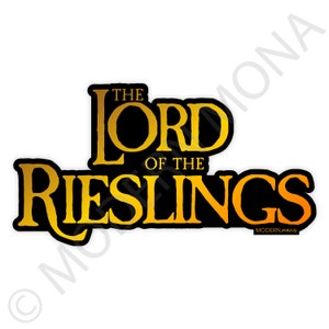 The Lord of the Rieslings - Vinyl Sticker
