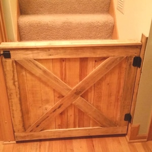 32 in Barn door style baby or pet gate FREE shipping