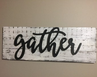 Wood gather sign