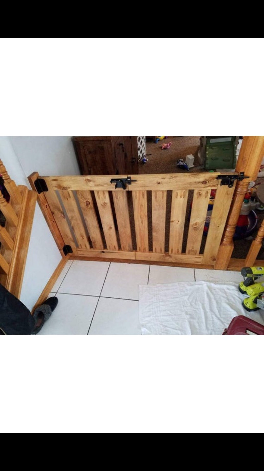 Extra Long Folding Baby Gate FREE SHIPPING Etsy