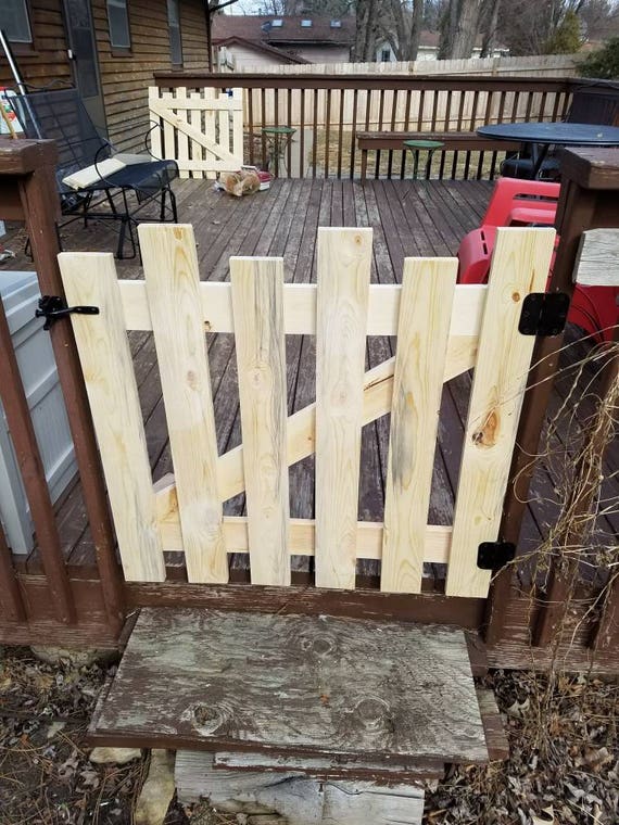 Unfinished Picket Style Baby or Pet Gate FREE SHIPPING Etsy